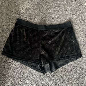 Juicy Couture Black Velvet Pajama Shorts